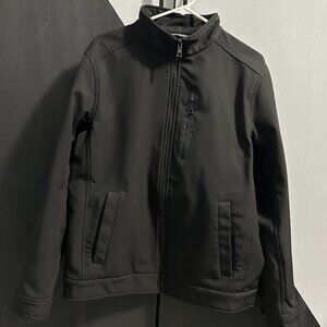 NAUTICA Men's Black Soft Shell‎ Water/Wind Resistant Jacket Size M